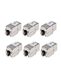 Cable Matters (Pack de 6) RJ45 CAT6 a Shielded metal Keystone Jacks