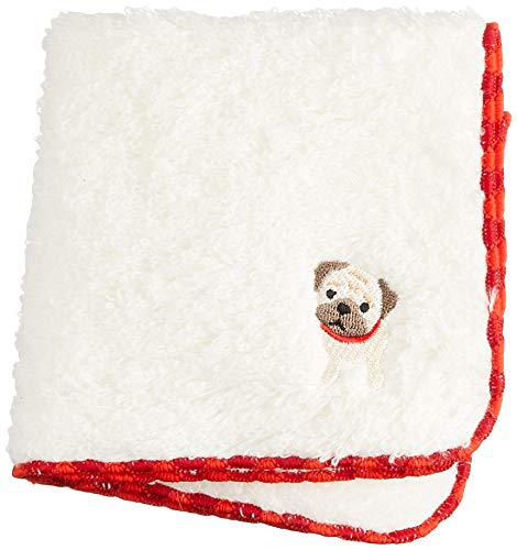 【BESTEVER】日本製無撚糸ミニ タオルハンカチ Made in Japan Mini Towel 犬 パグ Pug 54022