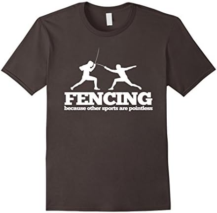 Mens Fencing because other sports are Pointless T Shirt Small Asphalt