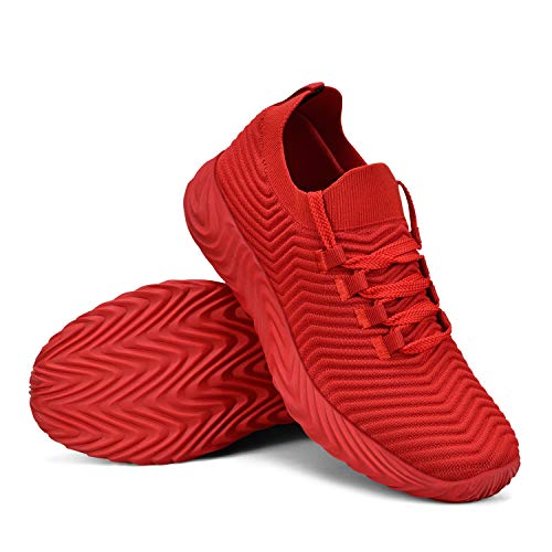 domirica Womens Sneakers Cross Training Shoes Walking Shoes Athletic Shoes Red Size 5.5