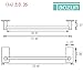 Taozun Towel Bar Self Adhesive 21.65-Inch Bathroom Brushed SUS 304 Stainless Steel Bath Wall Shelf Rack Hanging Towel Stick On Sticky Hanger Contemporary Style