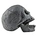 Myard Fireproof Imitated Human Fire Pit Skull Gas Log for NG, LP Wood Fireplace, Firepit, Campfire, Halloween Decor, BBQ (Qty 1, Black)