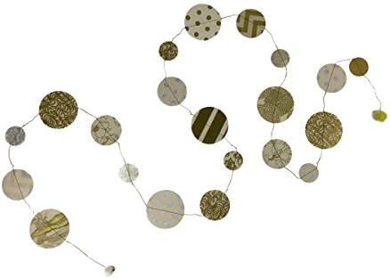 Fair Trade Eco Friendly Paper Circles Garland, Handcrafted in Nepal