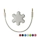 SEGMOI® Snowflakes Shape 6-Way 3.5mm Stereo Audio Headset Hub Splitter Up to 5 Headphones for iPhone 4 4S 5 5S 6 6Plus iPad iPod Touch Mp3 Mp4 Samsung HTC BlackBerry LG Huawei Xiaomi (Blue)