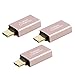 USB-C to USB 3.0 Adapter[3-PACK], CableCreation USB Type C (Male) to USB A (Female),Support OTG Function,USB 3.1 for Apple Macbook/Pro, ChromeBook Pixel, Nexus 5X/6P and More,Rose Gold Aluminum