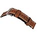 szzijia 22mm Black Brown Genuine Leather Watchband Wristwatch Watch Band Stainless Buckle