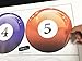 16 Realistic Color Billiard Balls Wall Decal Sticker Game Room Sign Decor (10in X 10in Size) #6089 Easy to Apply & Removable.