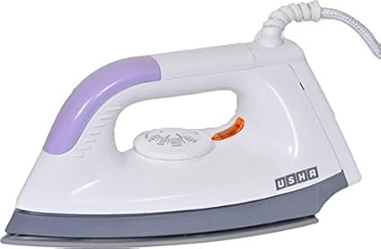 USHA EI 1602 Poly Teflon Coated Non-stick 1000W Dry Iron (Random Colour)