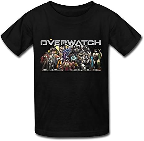 QMY Kid's Funny Quotes Overwatch Line Characters T-shirts