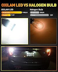 OXILAM Upgraded 912 921 LED Bulb Reverse