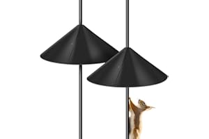 2 Pack Squirrel Baffle for Bird Feeder Pole (16 Inch) – Outdoor Pole Mount Bird House Guard