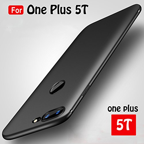 MOBISTYLE Royal Slim Flexible TPU Back Cover Case for OnePlus 5T (Matte Black)