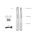 TOUCHBeauty Electric Eyebrow Trimmer for Women Portable Eyebrow Hair Remover Metal Cover, Battery Powered Ladies Hair Shaver Silver