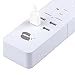 Gogo-Walking 4-Outlets Surge Protector Power Strip with 4 High Speed USB Charger extension cord 2000W/15A for iPhone 7 /6 /6s plus iPad Air Mini Samsung Smartphone Tablet Laptop (6Ft Cord, white)