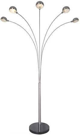 Floor Lamp Led Multi Head Curved Lamp Adjustable Arm Living Room