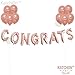 KatchOn, Rose Gold Congrats Balloons - 16 Inch, Pack of 18 | Congratulations Balloons, Graduation Decorations Class of 2024 | Rose Gold Graduation Decorations 2024, Graduation Balloons Class of 2024