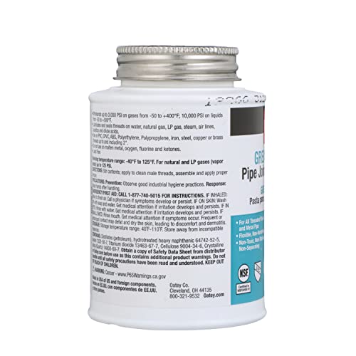Oatey Great Blue 8 Fl. Oz. Blue Pipe Compound - 1 Each photo 8