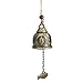 Raza Vintage Buddha Statue Pattern Bell Blessing Feng Shui Wind Chime for Good Luck Fortune Home Car Crafts Hanging Decoration Gift