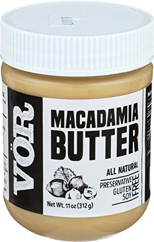Vör Pure Macadamia Nut Butter Spread (11oz) | Only One Ingredient | Vegan, Paleo, Keto, Whole 30 (11oz Jar)