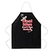 Attitude Aprons Fully Adjustable Real Men Don't Use Recipes Apron, Black, One Size Fits Most