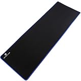 Reflex Lab Large Extended Gaming Mouse Pad Mat XXL, Stitched Edges, Waterproof, Ultra Thick 5mm, Wide & Long Mousepad 36”x12”x.20