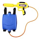 Zooawa Water Gun Blaster Pump, Children Super Blaster Large Capacity Water Squirt Soaker Far Range Party Favor Toy, Backpack Water Tank Attached Outdoor Toy for Summer Swimming Pool Beach Backyards