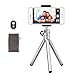 Phone Camera Tripod, UBeesize Compact Aluminum Tripod with Wireless Shutter Remote and Universal Phone Mount, Lightweight Small Portable Tripod Stand Holder for Camera, Compatible iPhone