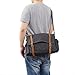 Classic Messenger Bag - Retro Leather Canvas Shoulder Satchel Bag Fit For 14