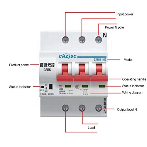 IP20 WiFi Smart Circuit Breaker, App Remote Control