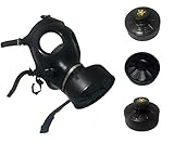 Israeli Style Rubber Respirator Mask NBC Protection w/Premium Aluminum Mask 40mm FILTER Canister For Industrial Use Chemical Handling Painting, Welding, Prepping, Emergency Preparedness KYNG TACTICAL