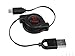 Cellet Retractable Micro USB to USB A Cable Data Sync and Charge Cord, Compatible with All Smartphone with Micro USB Port