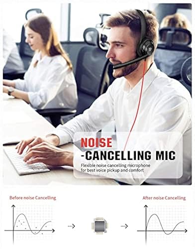 NUBWO USB Headset with Microphone for Laptop PC, Headphones with