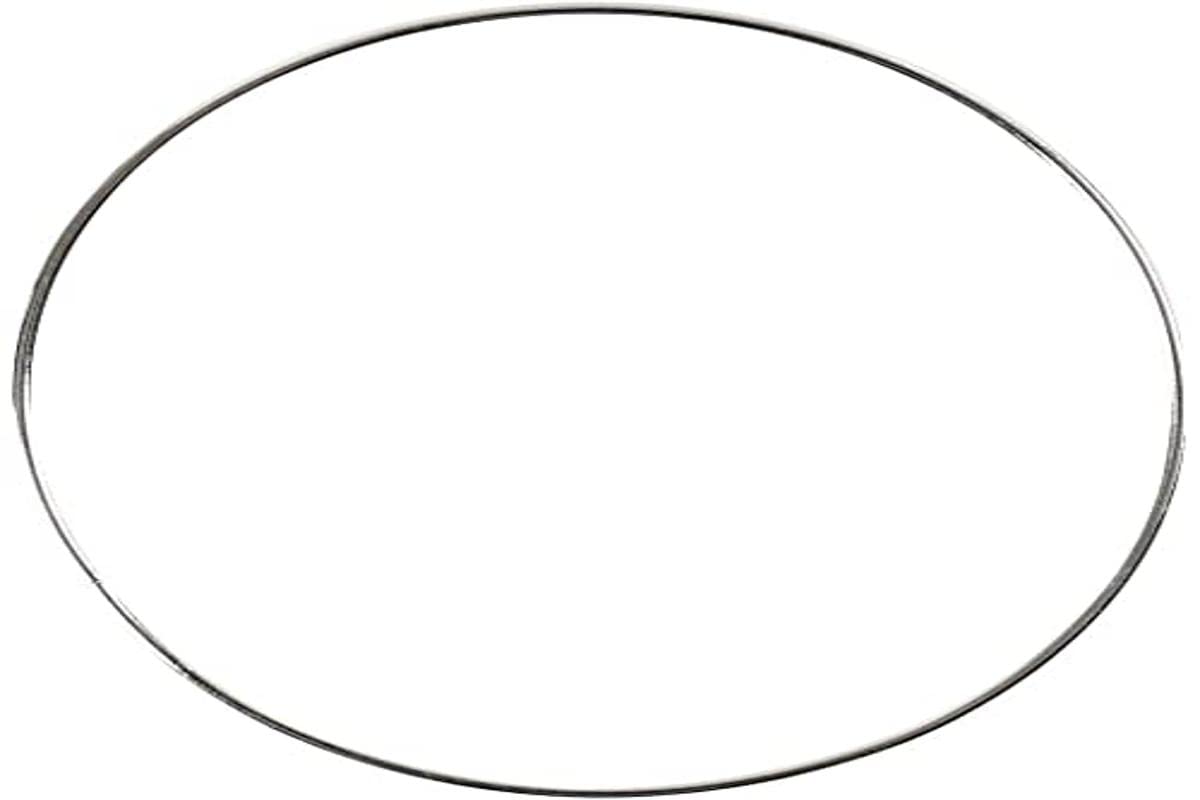 Creativ 100263 Metal ring, D: 7 cm, thickness 1,5 mm, silver, 10pcs