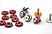 Amooca Purple Password JDM Aluminum Alloy Fender Bumper Engine Dress Up Washers Kit with Bolts 10Pcs