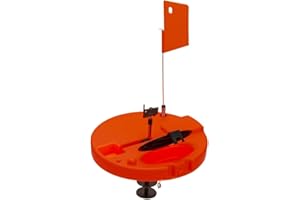 Winter Ice Fishing Insulator Covers with Poles Flags 10.6in Tip Up Thermal Tip Up Freeze Proof Marker Flags