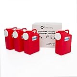 MailBack 3 Gallon 4-Pack PureWay Sharps Container Disposal System - [PrePaid Return Label Included] for Home, Travel, Professional, and Personal Use