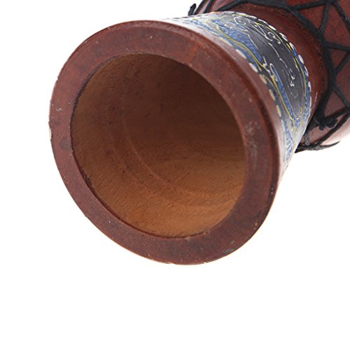 image for Redriver African Djembe drum, Wood Bongo with Good Sound(4 inch)