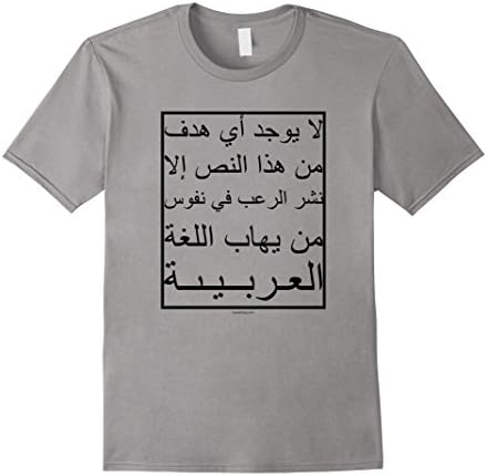 Men's Berlin Metro Fear of Arabic T-Shirt Large Slate