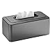 mDesign Metal Modern Tissue Box Cover Decorative Rectangular Facial Tissues Holder for Bathroom, Vanity, Countertop, Bedroom, Night Stand; Holds Tissue Boxes up to 4