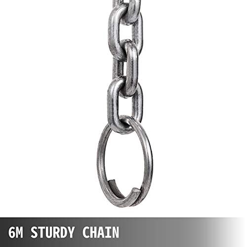 Happybuy Manual Lever Chain Hoist, 6600 lbs / 3 Ton 20 FT Come Along, G80 Galvanized Carbon Steel with Weston Double-Pawl Brake, Auto Chain Leading & 360° Rotation Hook, for Garage Factory Dock - Image 7