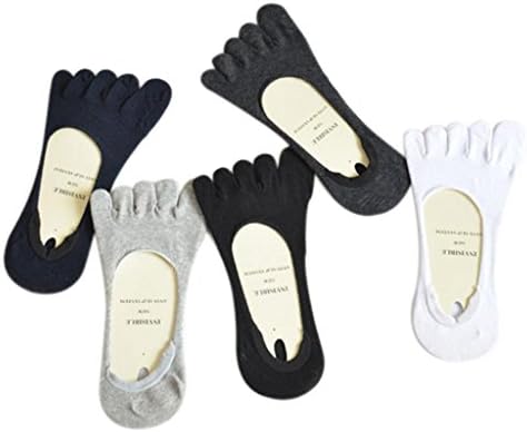 Shineray 5pcs Men's Socks Cotton Sports Socks Run Lightweight No Show Toesocks