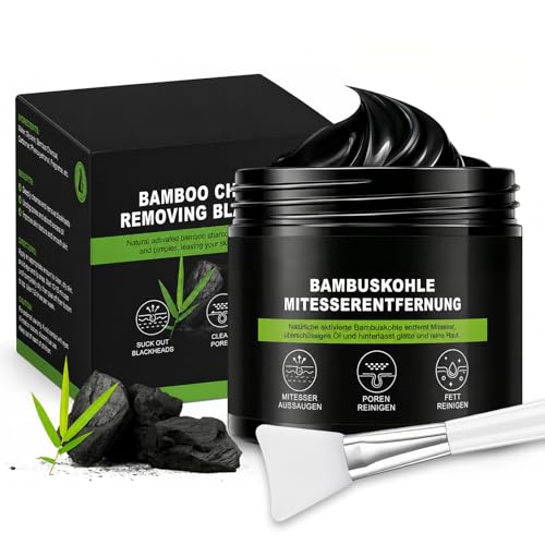 120ml Blackhead Removal Mask, Peel Off Mask, Exfoliating Mask, Deep Cleansing Pores Blackheads, Dirt, Acne and Reduce Pores Includes Brush