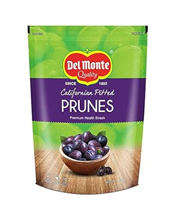 Del Monte Premium Pitted California Prunes Health Snack, 340g