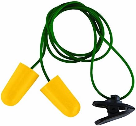 Hearing Protectors Ear Plugs 10 Pack with Retaining Clip for Shooting Range