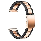 Kiorc Stainless Steel Quick Release Fit Wirstband for Samsung Galaxy Watch 42mm (Black)