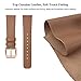 SWEES Genuine Leather Band Compatible for Galaxy Watch 42mm & Gear S2 Classic & Gear Sport, 20mm Learther Bands with Quick Release for Galaxy Watch Active 2 Smart Watch 2019 Women Men, Cinnamon Brown