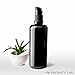 Infinity Jars Ultraviolet Glass Push Pump Bottle 100 Ml (3.4 fl oz) Refillable Containers for Lotion Homemade Cosmetics Make-up Skin Care Cream, Lotion, Shampoo, Conditioner Dispenser Bottles