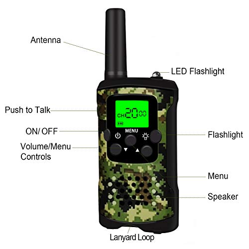 LET'S GO! DIMY Toys for 6-12 Year Old Boys, Walkie Talkies for Kids Boys Toys for 3-12 Year Old Boys Gifts for 3-12 Year Old Girls Birthday Presents New Gifts Green DJ91 - Thumbnail 4