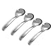 WCountFair Stainless Steel Round Soup Spoons 6.5inches Table Dinner Seving Spoon,Set of 4 (6.5inch)
