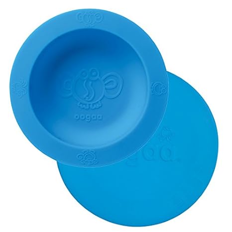 Amazon.com: OOGAA Home silicona Tazón con tapa a juego, Azul ...